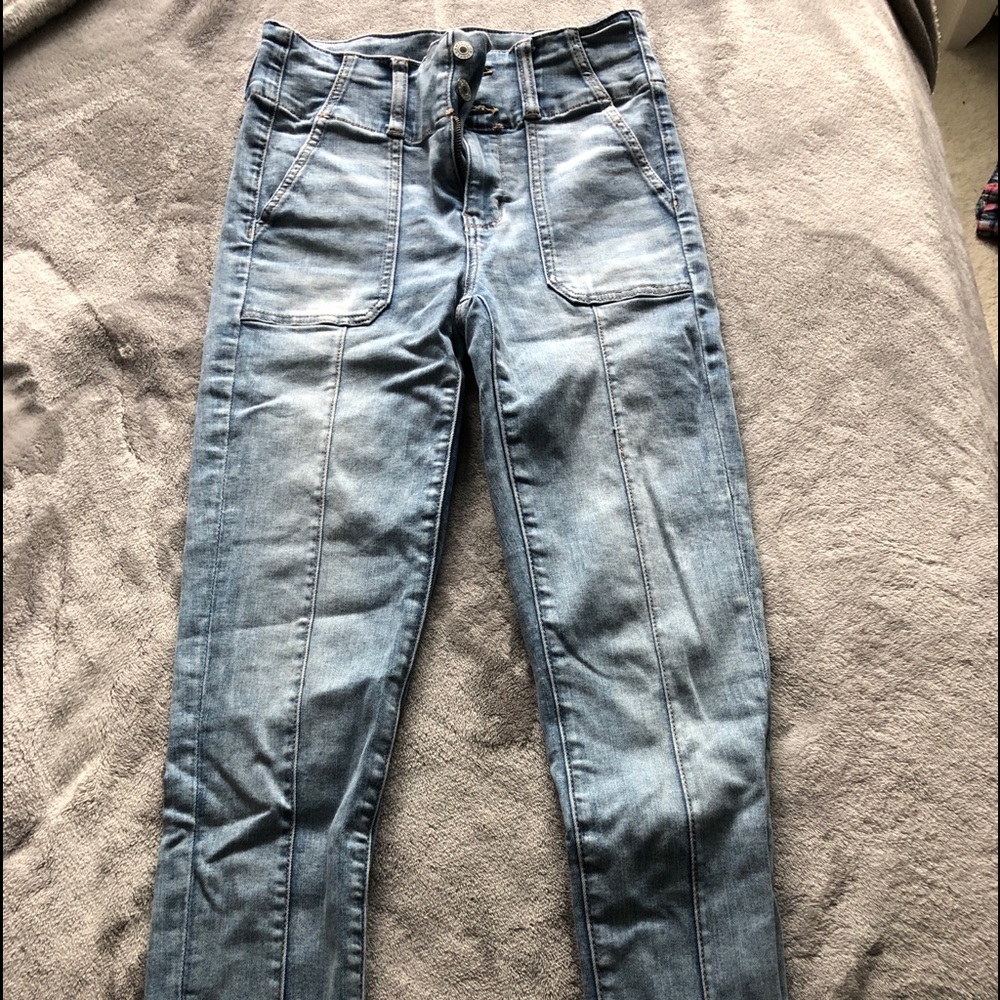 American Eagle super hi-rise jeggings
